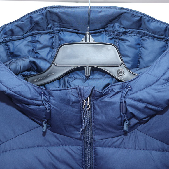 Columbia Mens White Out II Hooded Puffer Jacket - Large - Navy/Azure Blue - NWT - Picture 3 of 8